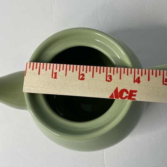 Pottery Barn EMMA Green Teapot 40oz Made In Portugal - Picture 16 of 16